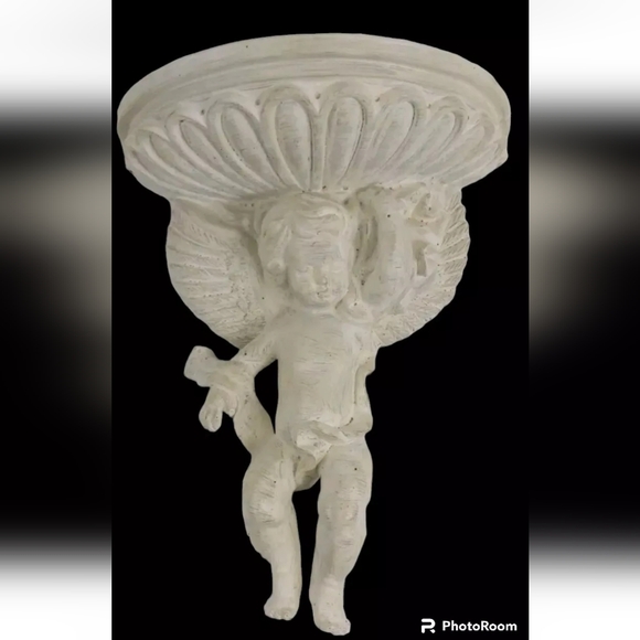 Angel resin wall sconce home decor 10 inches - Picture 2 of 9